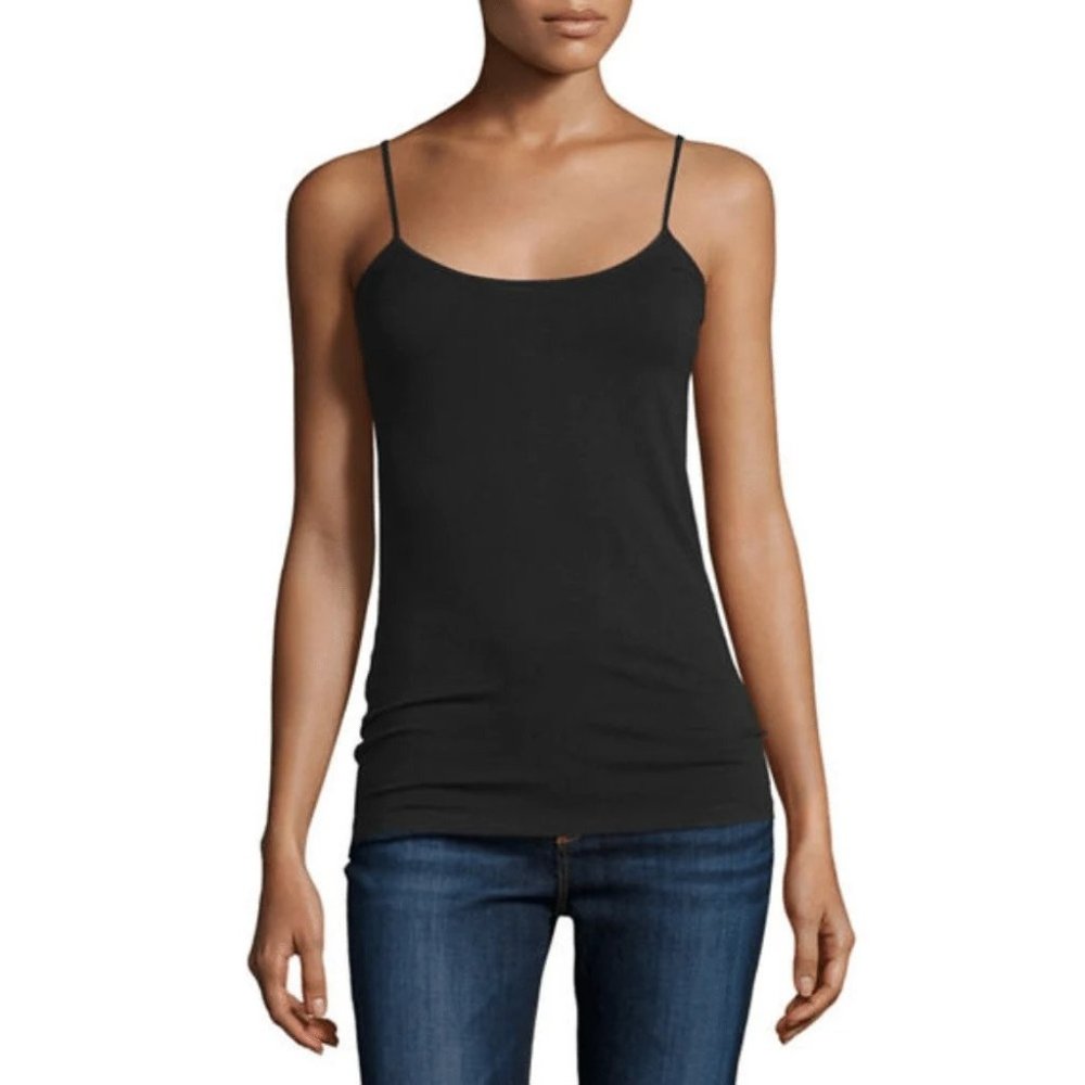J. Crew Women Cami Tank Top Racerback Adjustable Strap 58877SP16 Black Size 8
